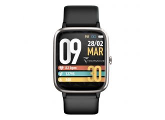 Techmade move smartwatch black silver