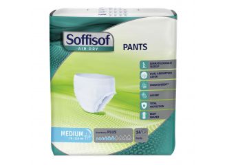 Pannolone soffisof air dry pants plus medium 14 pezzi