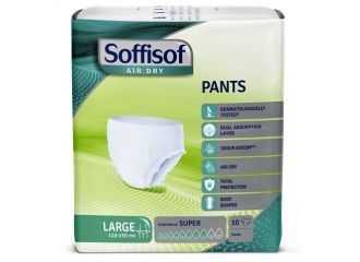 Pannolone soffisof air dry pants super large 10 pezzi
