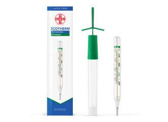Termometro clinico ecotherm in vetro al gallio senza mercurio range temperatura misurata 35,5-42 gradi