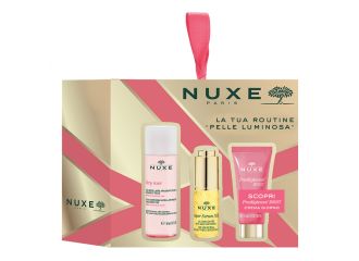 Nuxe minicracker prodigieuse boost 2023 1 very rose mini eau micellaire 3 en 1 50 ml + 1 super serum 10 mini 5 ml + 1 prodigieuse boost gel creme mini 15 ml
