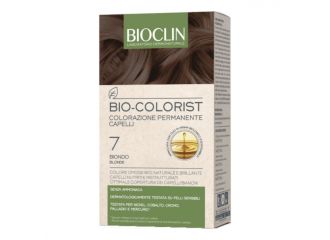 Bioclin bio colorist 7 biondo kit composto da bio-colorist crema colorante cap 7 50ml+bio-colorist rilevatore crema 75ml+ biocolor protect maschera 10ml+ shampoo postcolore 10ml