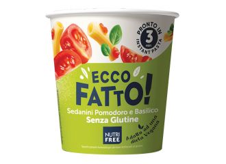 Nutrifree ecco fatto sedanini pomodoro e basilico 70 g