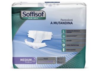 Pannolino mutandina air dry soffisof maxi m 15 pezzi