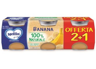Mellin omogeneizzato banana 3 pezzi da 100 g