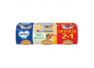 Mellin omogeneizzato mela banana 3 pezzi da 100 g