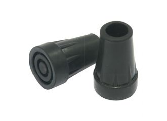 Puntale per bastone passeggio 16mm con placca interna 2 pezzi