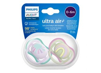 Succhietto avent ultra air 0-6m rosa sole/arcobaleno