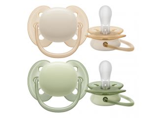 Succhietto avent ultra soft 0-6m crema/verde