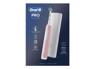 Oralb pro 1 rosa spazzolino elettrico+tc