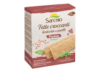 Sarchio fette croccanti protein lenticchie e piselli 120 g