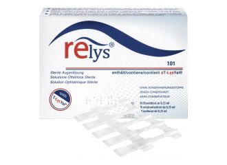 Relys monodose soluzione oftalmica 20 minicontenitori da 0,35 ml senza conservanti