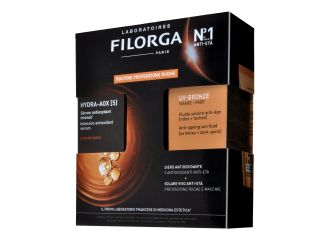 Filorga cofanetto hydra aox 30 ml + uv bronze face 40 ml