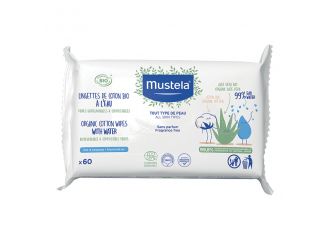 Mustela salviette acqua compostabili 60 pezzi
