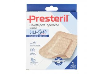 Cerotto presteril sili-soft skin post operatorio 10x10 cm 5 pezzi