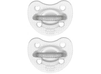Chicco gommotto silicone crystal 6-16 mesi 2 pezzi