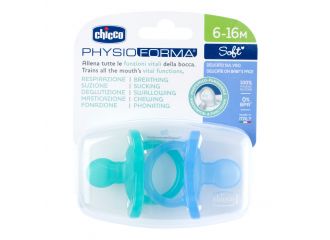 Chicco gommotto silicone azzurro 6-16 mesi 2 pezzi