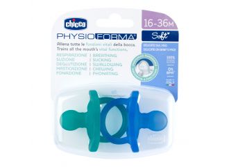 Chicco gommotto silicone azzurro 16-36 mesi 2 pezzi