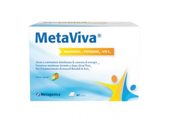 Metaviva magnesio/potassio/vitamina c 40 bustine