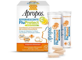 Apropos effervescente c fluprotect senza zuccheri 20 compresse effervescenti