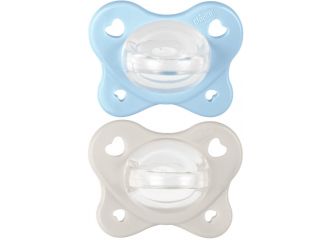 Chicco dual soft succhietto azzurro 2-6 mesi 2 pezzi