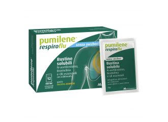 Pumilene respiroflu senza zucchero 12 bustine gusto menta arancia 36 g