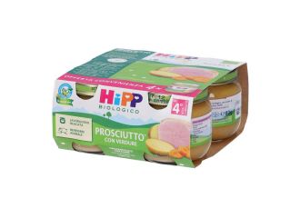 Hipp bio omogeneizzato prosciutto con verdure 4 pezzi da 80 g