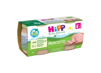 Hipp bio omogeneizzato prosciutto 2 pezzi da 80 g