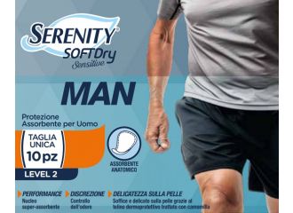 Pannolino serenity man sensitive level 2 10 pezzi
