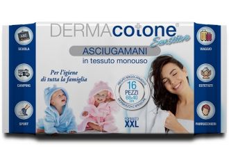 Dermacotone sensitive asciugamani xxl 68x40 cm 16 pezzi