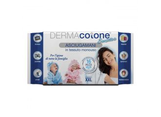 Dermacotone sensitive asciugamani xxl 68x40 cm 16 pezzi