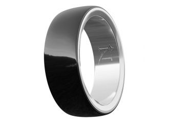 Niah moon smart ring diametro 20,10 mm funzione touch e health care nero