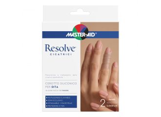 Cerotto siliconico dita master-aid resolve 2,5x30cm 2 pezzi