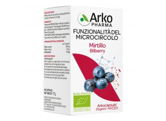 Arkocapsule funzionalita' microcircolo mirtillo 40 capsule