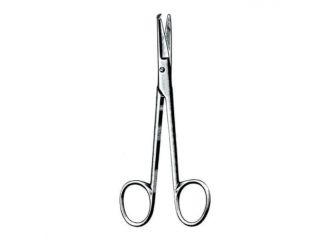 Forbice per punti in acciaio monouso per legature modello littauer