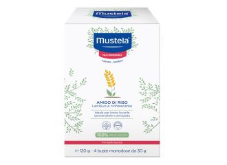 Mustela amido di riso 4 bustine da 30 g