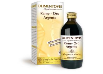 Rame oro argento olimentovis 200 ml con edulcoranti senza zuccheri