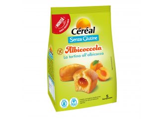 Cereal albicoccola tortina albicocca 5 pezzi da 35 g senza lattosio