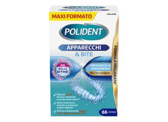 Polident apparecchi & bite pulitore quotidiano 66 compresse