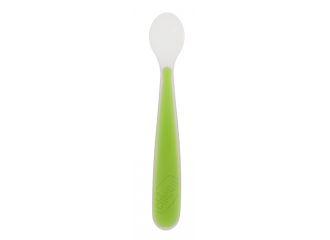 Chicco softly spoon cucchiaio morbido in silicone verde 6m+