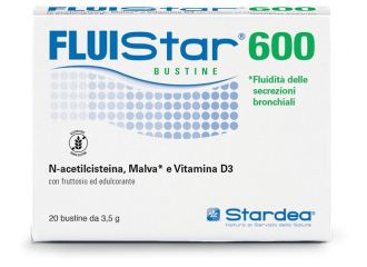 Fluistar 600 20 bustine da 3,5 g con fruttosio ed edulcorante senza glutine