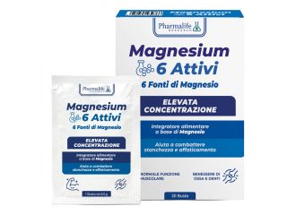 Magnesium 6 attivi 20 bustine senza glutine