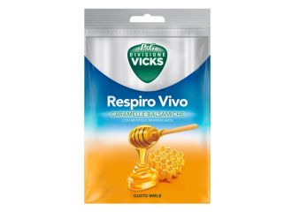 Vicks respiro vivo caramelle balsamiche miele 72 g con edulcoranti