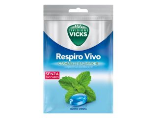 Vicks respiro vivo caramelle balsamiche menta 72 g con edulcoranti