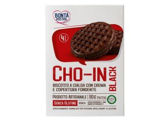 Bonta' vostra cho-in black biscotto a cialda 4 pezzi 27,5 g