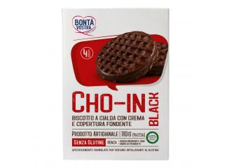 Bonta' vostra cho-in black biscotto a cialda 4 pezzi 27,5 g