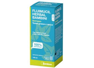 Fluimucil herbal bambini sciroppo tosse grassa e secca 140 ml aroma fragola e miele senza glutine senza lattosio