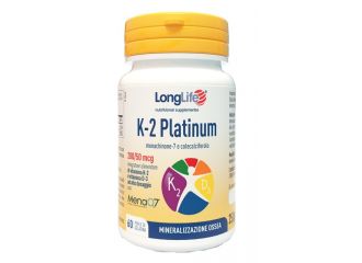 Longlife k 2 platinum 60 perle di gelatina senza glutine