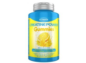 Ultimate creatine power limone 60 caramelle gommose senza zuccheri e glutine
