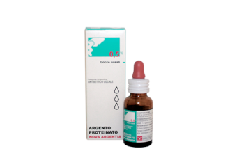 Argento proteinato nova argentia gocce nasali e auricolari, soluzione